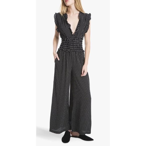 Max Studio Polka Dot Jumpsuit - Picture 1 of 6